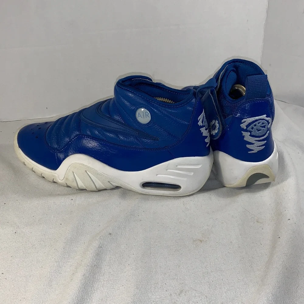 Nike Mens Air Shake Ndestrukt Royal Blue/ White Basketball Sneakers